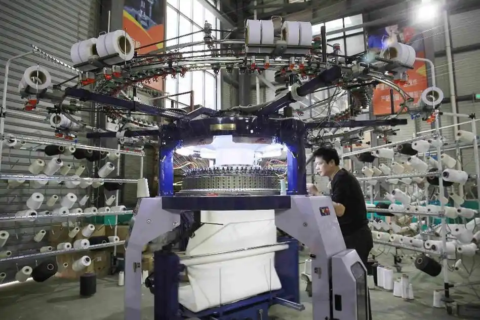 石狮产针织大圆机出口欧美