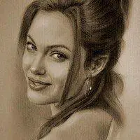 手绘素描美女头像 黑白手绘美女微信头像_微信头像图片大全