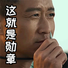 战狼2战狼吴京这就是勋章硬汉有血性爷们gif动图_动态图_表情包下载_s