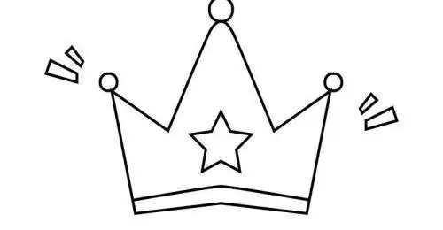 彩色皇冠简笔画怎么画简单漂亮皇冠简笔画图片大全