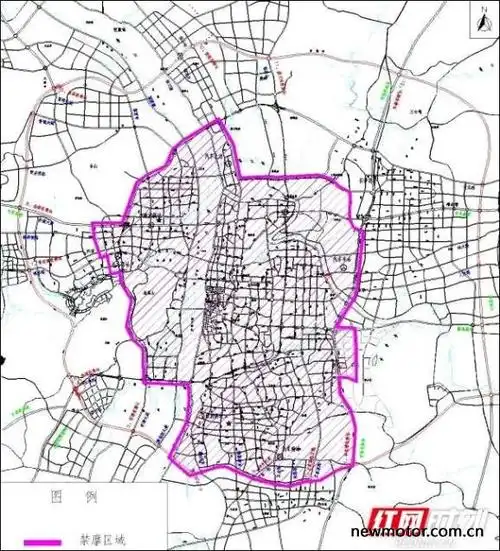 长沙城区禁摩区域示意图通告所称的摩托车,包括两轮普通摩托车,边三轮