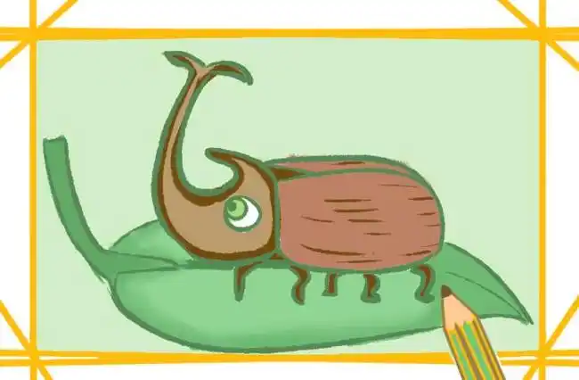 昆虫米诺多蒂菲简笔画