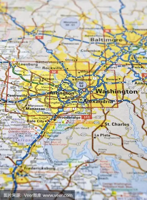 华盛顿特区的地图
