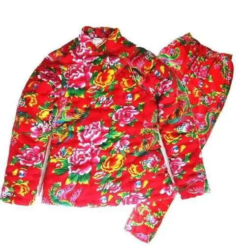 东北大花棉袄 花棉裤