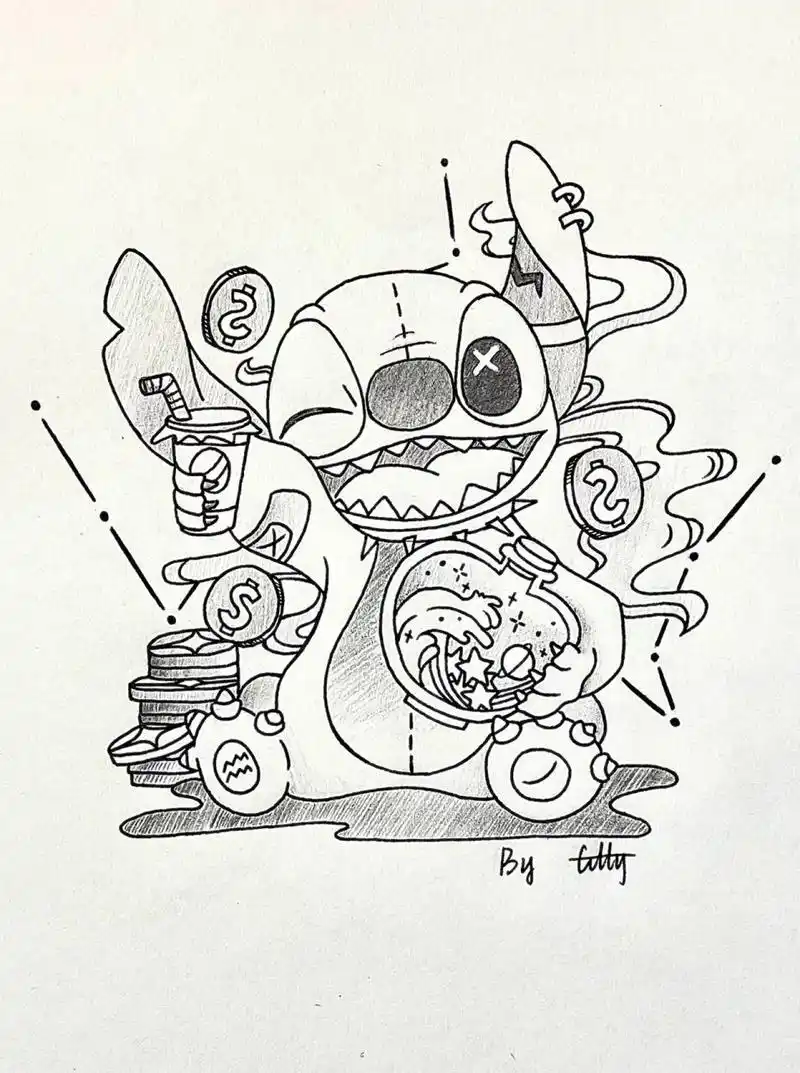 史迪仔铅笔手绘第二弹95|内附详细教程 今日份临摹!