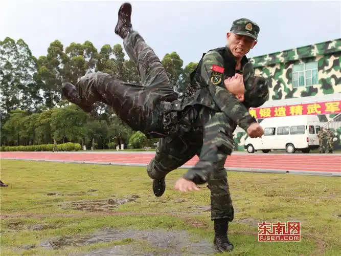武警福建总队开展擒拿格斗锤炼官兵"一招制敌"硬功(组图)