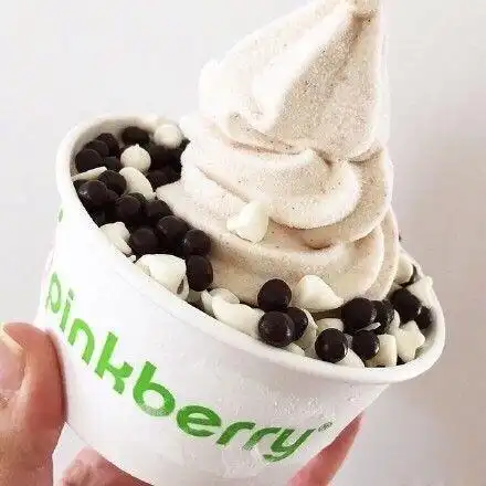 美食#pinkberry 推出的自选水果冰淇淋