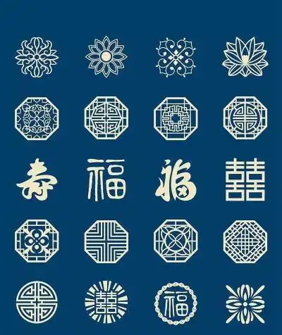 中国古典花纹.[复古古风]素材