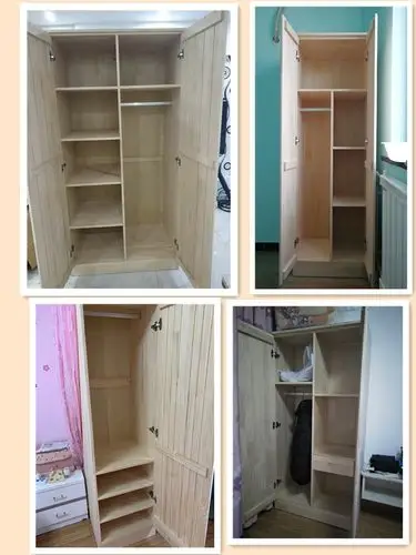 2柜实木衣橱1米小矮卧室小型1.2米高衣柜衣柜