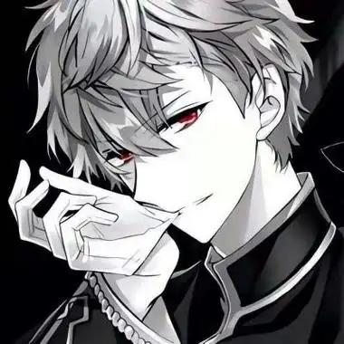 二次元男生头像黑白冷酷异瞳 男生头像图片大全 -【爱个性】