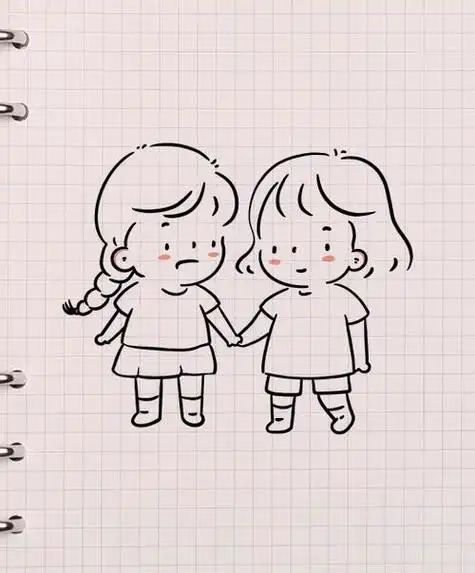 你是我的闺蜜简笔画