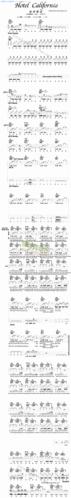 california(加州旅馆)吉他谱_钢琴谱-查字典简谱网
