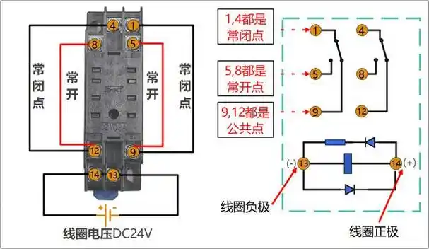 中间继电器实物接线图的基本原理和接线方法-电子发烧友网