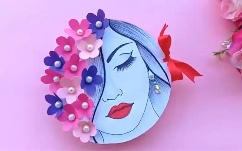 创意纸艺手工教程——做个人物头像贺卡教程
