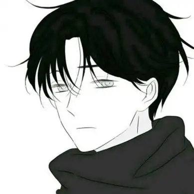 qq头像男生黑白动漫