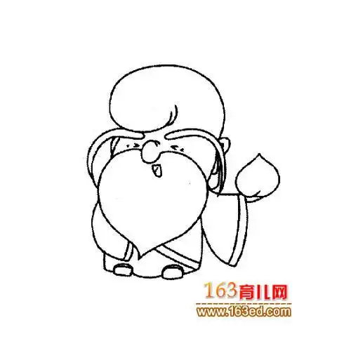 神仙人的简笔画