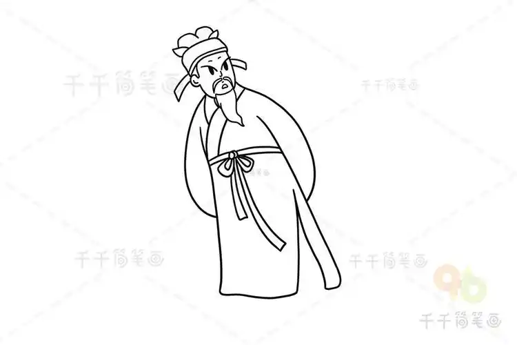 古代人物简笔画儿童诗人