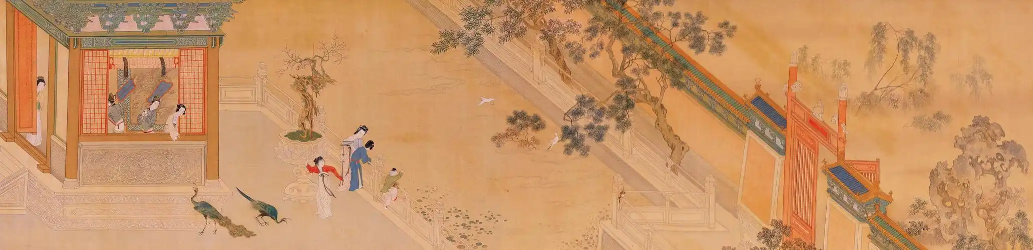 艺术品展示 仇英《汉宫春晓图》高清大图