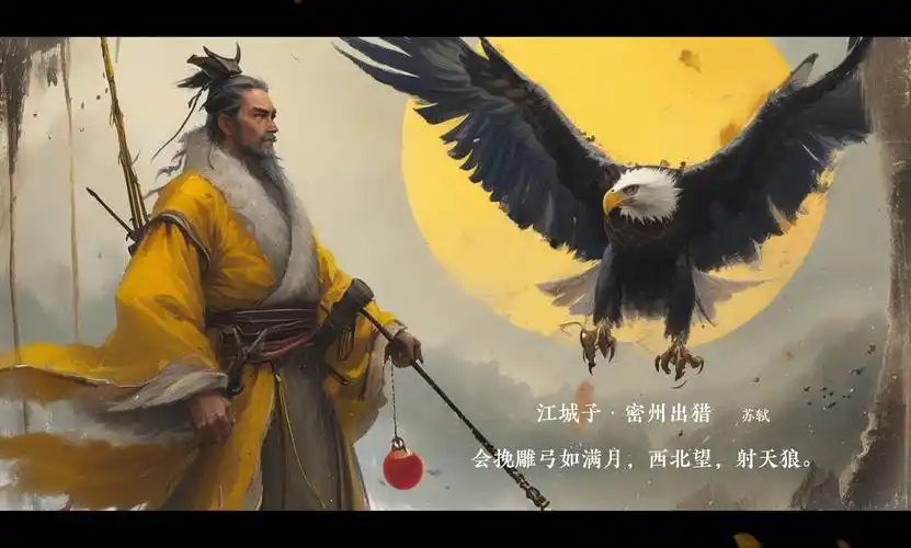 惜满怀壮志只能挽弓射虎