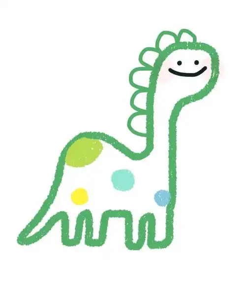 可爱卡通小恐龙