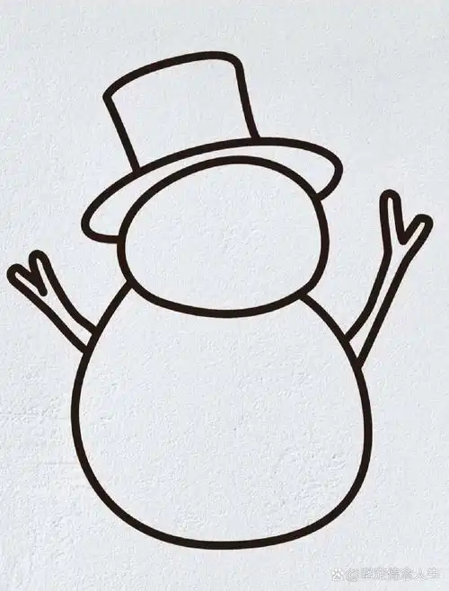 雪人简笔画教程 雪人简笔画教程