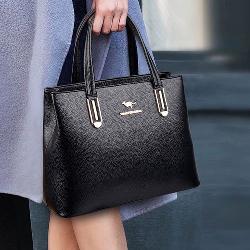 袋鼠正品真皮女包2021新款时尚大容量手提包女士女士包袋