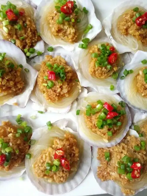 蒜蓉粉丝蒸扇贝的做法和步骤图解|蒜蓉粉丝蒸扇贝怎么做好吃 - 菜谱