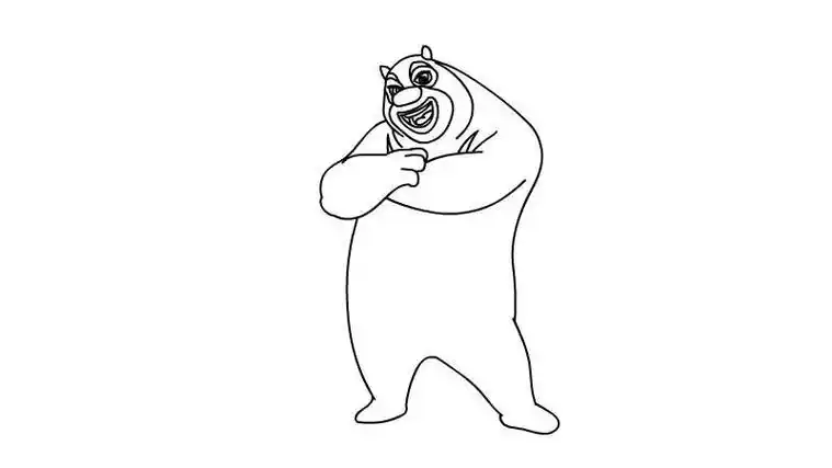 熊大简笔画图片