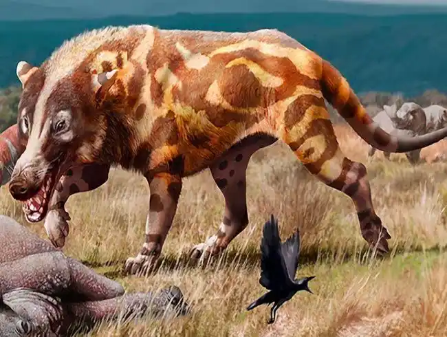 《山海经》记载的上古异兽"驳",外形很像史前动物"沙犷".