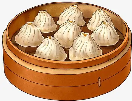 精致手绘设计小笼包