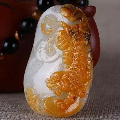 国家级玉雕大师马凤山作品和田玉羊脂玉白玉虎震山河70.2756克