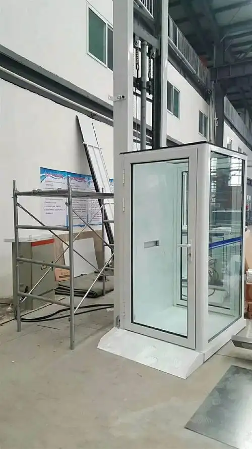 济南荣凯升降机械有限公司 家用电梯二层 荣凯桥厢式2层家用电梯无底