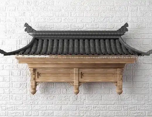 中式屋檐中式屋顶中式门头