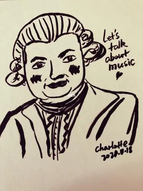 音乐家简笔画 小小音乐家简笔画