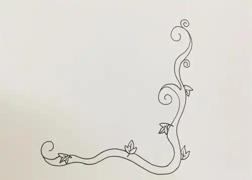 藤蔓怎么画花边简单_手抄报边框_手抄报大全