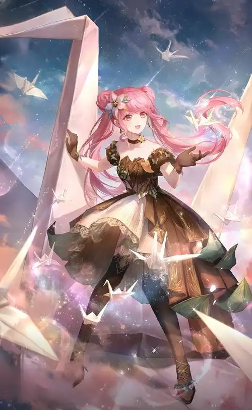 天鹅修修乐##与你一起繁星织梦##闪耀暖暖折纸裙子##闪耀暖暖叠纸