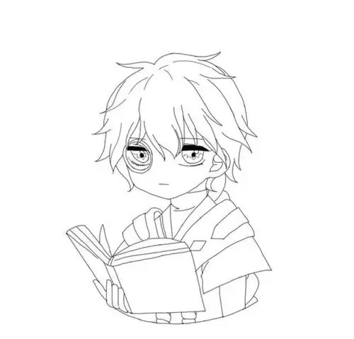 张良线稿(原图在我王者荣耀里)