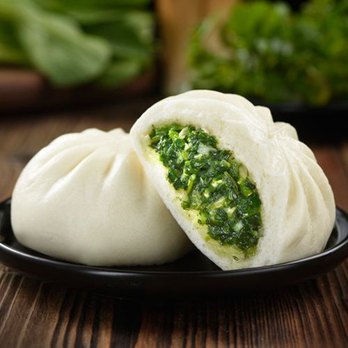 荠菜包子农家野菜速冻速食熟制素馅青菜包儿童早餐速食商用 荠菜包1袋