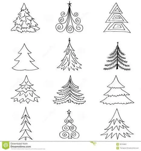 一株株小杉树简笔画如何画水杉树的简笔画杉树简笔画带色杉树杆简笔画