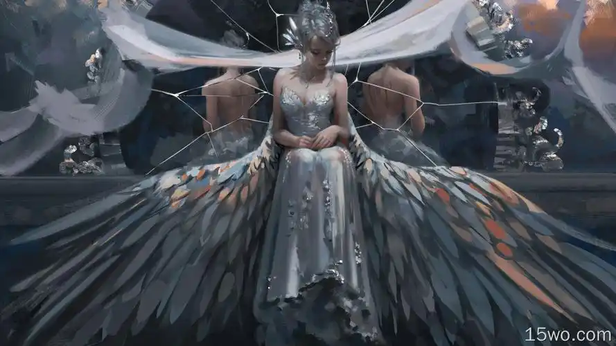 镜子海琴烟冰公主鬼刀4k高清壁纸