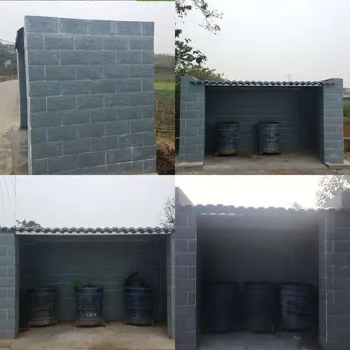 市政中心加快实施大面街道公共垃圾池建设