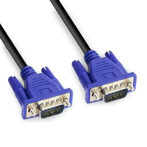 经典款-蓝色 显示器电源线视频介绍_vga连接线主机电脑笔记本电视视频