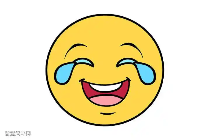 哭笑表情怎么画