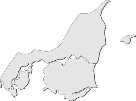 丹麦地图简笔画可爱版