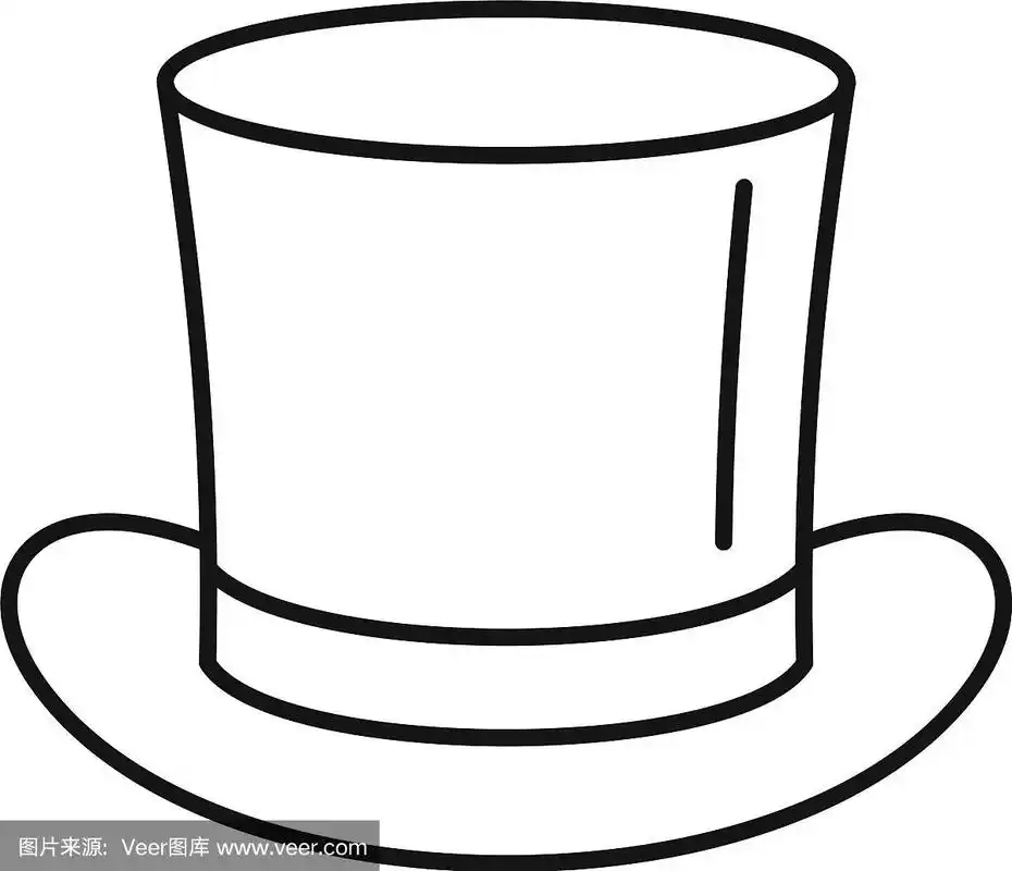魔术帽图标轮廓风格
