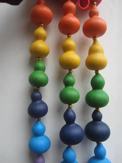 葫芦娃包邮天然美国手捻小葫芦彩绘七彩彩葫芦七个葫芦