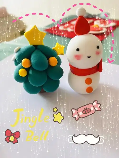 彩泥橡皮泥提前解锁圣诞创意礼物教程