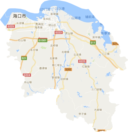 海口市高清电子地图