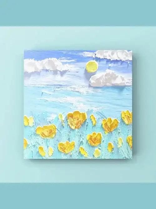 油画棒教程春景零基础新手入门视频教程