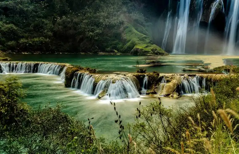 云南九龙瀑布风景图片瀑布云南九龙瀑布